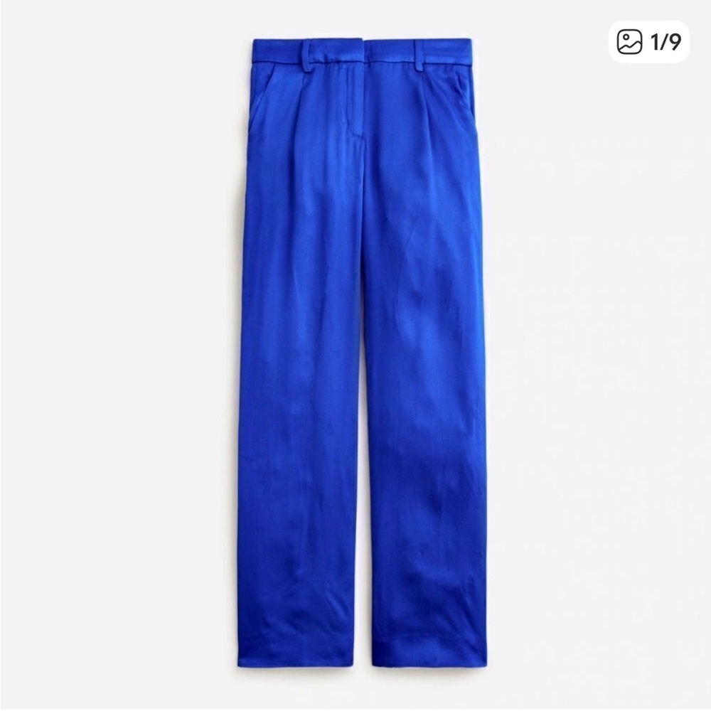 J. Crew Straight-Leg Essential Pant Luster Crepe
